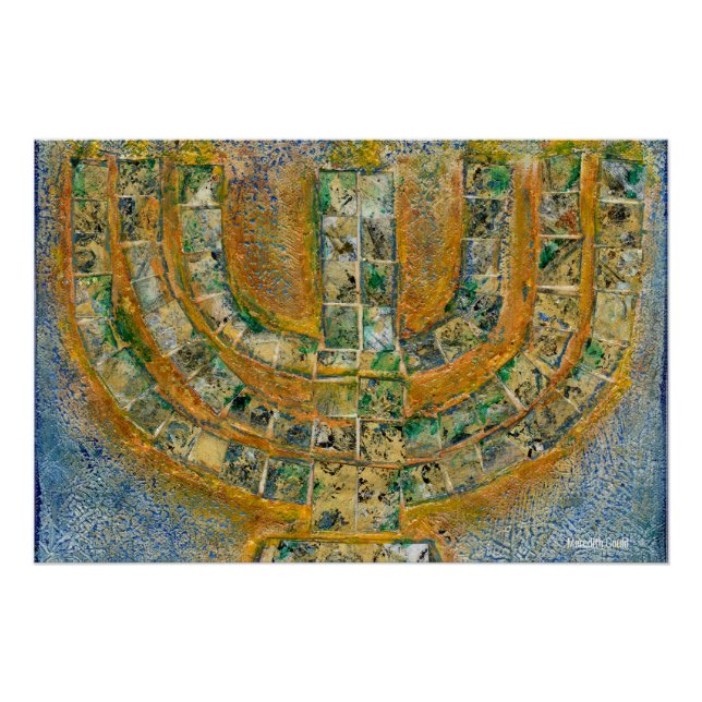 Bright Menorah Poster (Vorderseite)