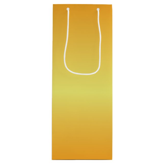 Bright Metallic Gold Bells Geschenktüte Für Weinflaschen (Vorderseite)