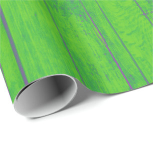 Bright Mint Green Bamboo Wood Emerald Meadow Geschenkpapier