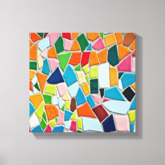 Bright Mosaic Tiles Leinwanddruck (Vorderseite)