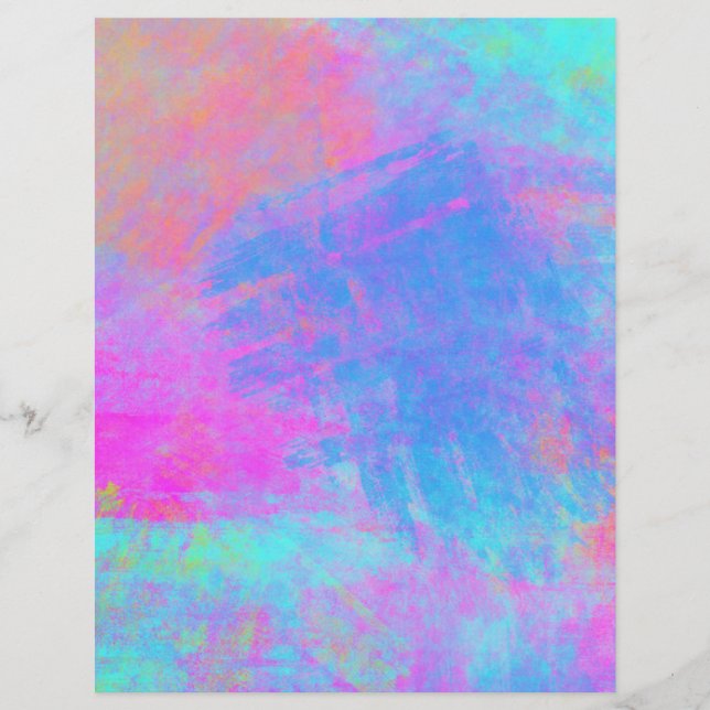 Bright Multicolor Splashes Scrapbook Paper (Vorderseite)