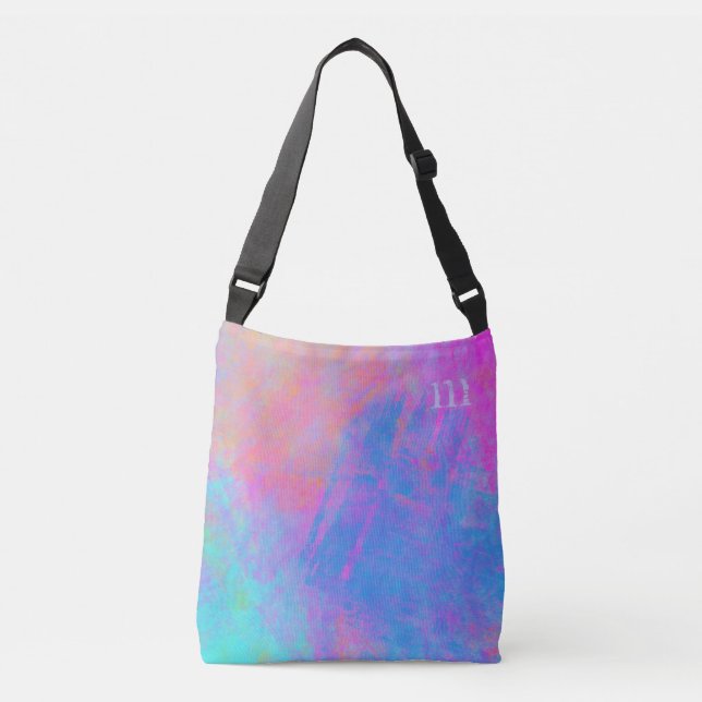 Bright Multicolor Splashes Tragetaschen Mit Langen Trägern (Vorderseite)