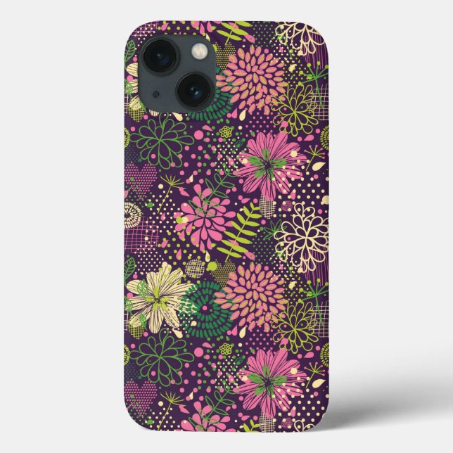 Bright Muster Case-Mate iPhone Hülle (Rückseite)