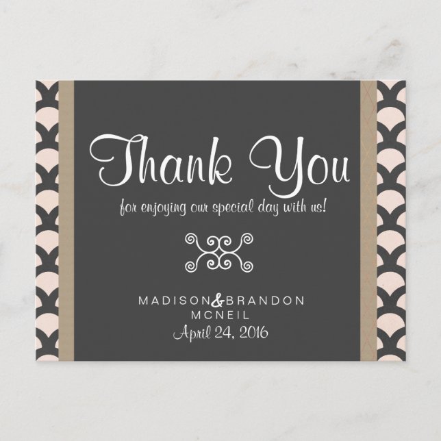 Bright N Beautiful Danke Card Postkarte (Vorderseite)