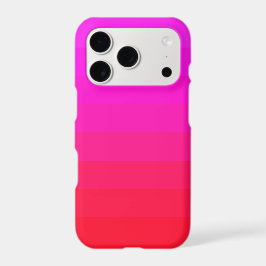 Bright Ombre Neon Pink Red Design