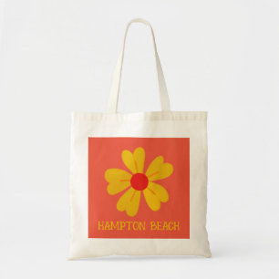 Bright Orange Blossom Beach Bag Tragetasche