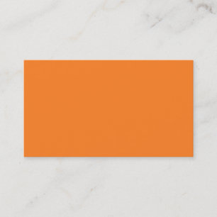 Bright Orange Business Card Visitenkarte