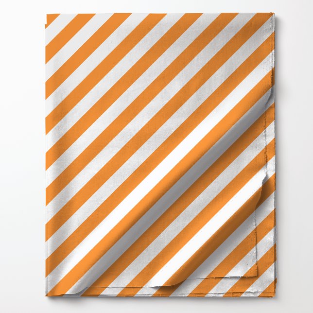Bright Orange Diagonal Stripes Muster Stoff (Von Creator hochgeladen)