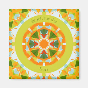 Bright Orange Green Reach für die Motivation der S Magnet