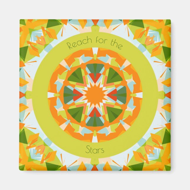 Bright Orange Green Reach für die Motivation der S Magnet (Vorne)