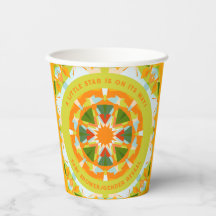 Bright Orange Green Star Baby Girl's Boy's Shower