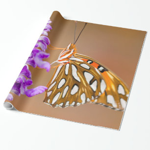 Bright Orange Gulf Fritillary Butterfly Geschenkpapier