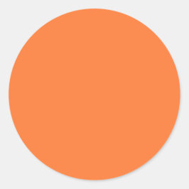 Bright Orange Halloween Runder Aufkleber