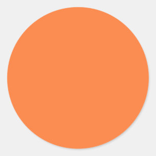 Bright Orange Halloween Runder Aufkleber