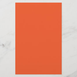 Bright Orange Minimalist Solid Background Briefpapier