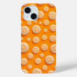 Bright Orange Spiral iPhone Case for Women