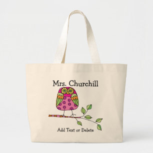 Bright Owl Teacher - SRF Jumbo Stoffbeutel