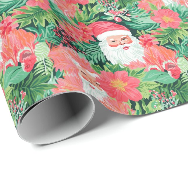 Bright Palm Beach Weihnachten Weihnachten Geschenkpapier (Rolleneckpunkt)
