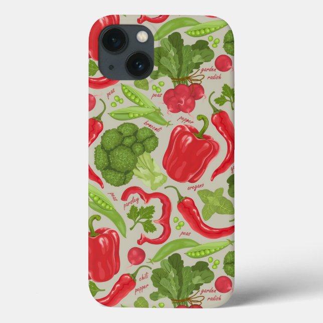 Bright pattern from fresh vegetables Case-Mate iPhone hülle (Rückseite)