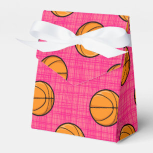 Bright Pink Basketball-Muster Geschenkschachtel