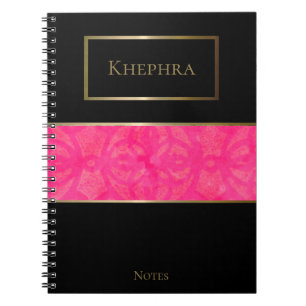 Bright Pink Batik Einfache Bezeichnung Notizblock