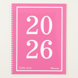 Bright Pink Big Year Large Planer