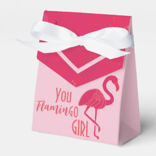 Bright Pink Flamingo Birthday Geschenkschachtel