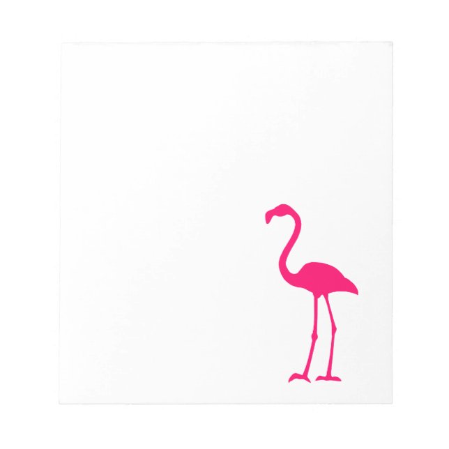 Bright Pink Flamingo Notizblock (Vorderseite)