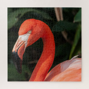 Bright Pink Flamingo Puzzle