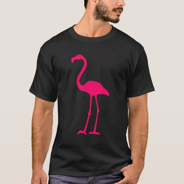 Bright Pink Flamingo T-Shirt (Vorderseite)