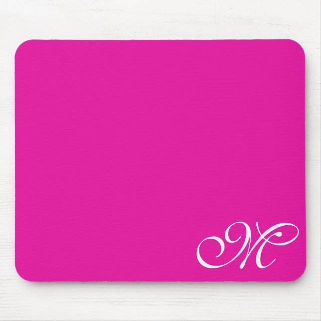 Bright Pink or Choose Your Color Mousepad (Vorne)