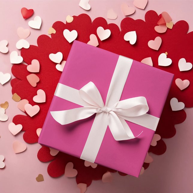 Bright Pink Wrapping Paper Roll Geschenkpapier (Von Creator hochgeladen)