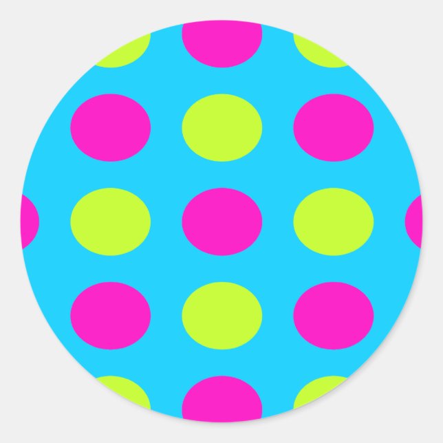 Bright Polka Dot Stickers (Vorderseite)