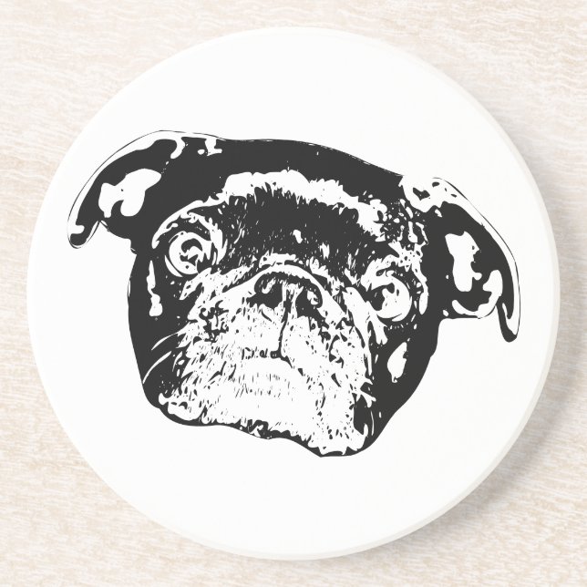 Bright Pug Gathering Untersetzer (Vorne)