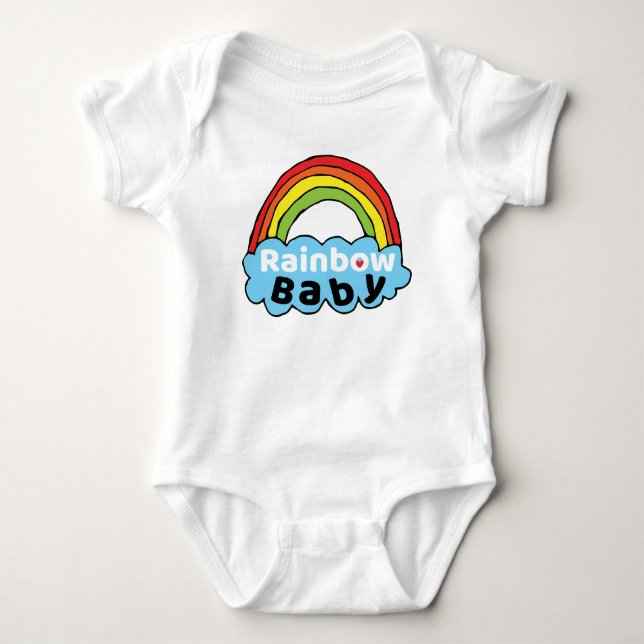 Bright Rainbow Baby Birth Blessing Birth Miracle Strampler (Vorderseite)