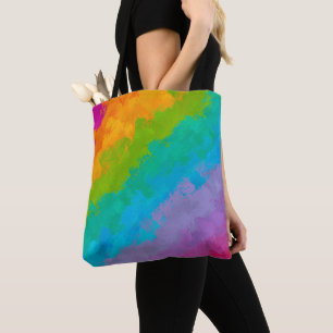 Bright Rainbow Birthday Party Prize Toag