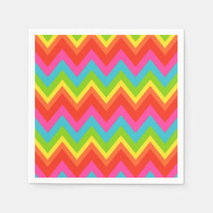 Bright Rainbow Napkins Serviette