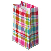 Bright Rainbow Plaid Checkered Pattern