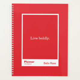 Bright Red Block Quote | Fully Customizable Planer