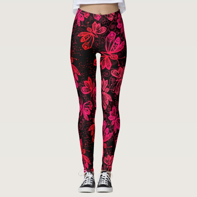 Bright Red Butterfells Leggings (Vorderseite)