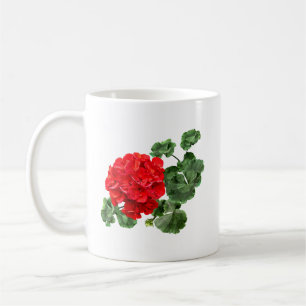 Bright Red Geranium Kaffeetasse