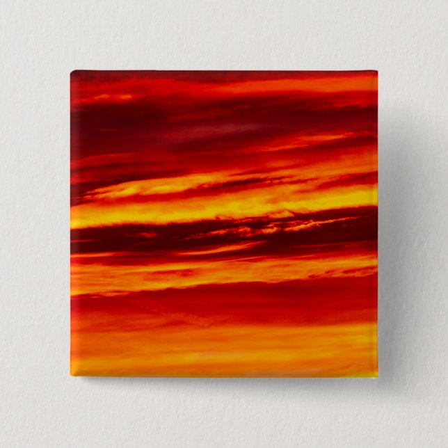 Bright Red Sunset Button (Vorderseite)