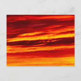Bright Red Sunset Postkarte