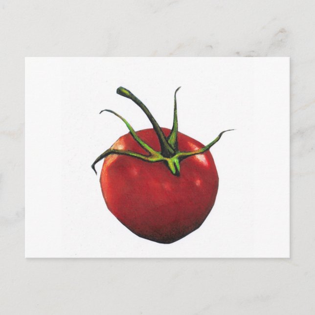 BRIGHT RED TOMATO POSTKARTE (Vorderseite)