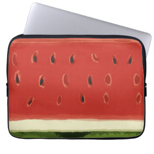 Bright Red Watercolor Watermelon Electronics Bag Laptopschutzhülle