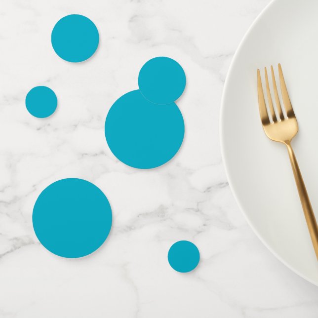 Bright Rich Sky Blue Confetti Konfetti (Gruppe)