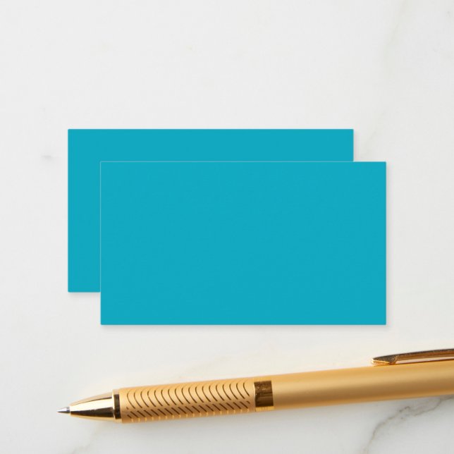 Bright Rich Sky Blue Enclosure Cards Begleitkarte (Vorderseite/Rückseite Beispiel)