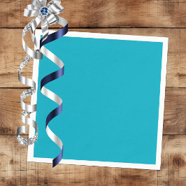 Bright Rich Sky Blue Party Napkins Serviette