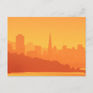 Bright San Francisco sunset. Postkarte