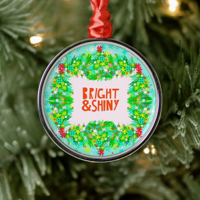 Bright & Shiny Wreath Ornament Aus Metall (Baum)